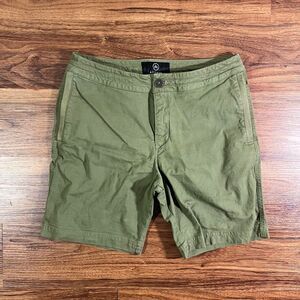 Aether Apparel Fairfax 7" Casual Green Shorts Chino Cotton Men's Size 28